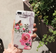 Load image into Gallery viewer, 3D Cute Flower Silicone Matte Case For iPhone