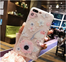 Load image into Gallery viewer, 3D Cute Flower Silicone Matte Case For iPhone