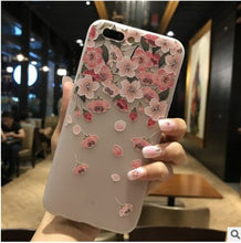 Load image into Gallery viewer, 3D Cute Flower Silicone Matte Case For iPhone