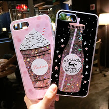 Load image into Gallery viewer, Ice Cream Glitter Liquid Cover For iPhone, Samsung