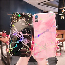 Load image into Gallery viewer, Coque Luxury marble Phone Case For iPhone