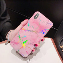 Load image into Gallery viewer, Coque Luxury marble Phone Case For iPhone