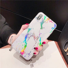 Load image into Gallery viewer, Coque Luxury marble Phone Case For iPhone