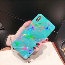 Load image into Gallery viewer, Coque Luxury marble Phone Case For iPhone