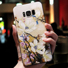 Load image into Gallery viewer, 3D Flower Emboss Case For Samsung