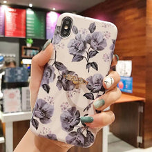 Load image into Gallery viewer, Leaf Flower Glossy Silicone Case For iPhone