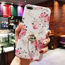 Load image into Gallery viewer, Leaf Flower Glossy Silicone Case For iPhone