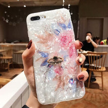 Load image into Gallery viewer, Leaf Flower Glossy Silicone Case For iPhone