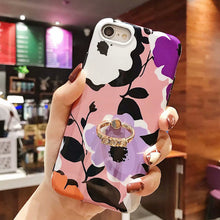 Load image into Gallery viewer, Leaf Flower Glossy Silicone Case For iPhone