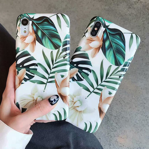 Soft Floral Phone Case For iPhone