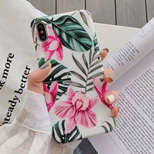 Load image into Gallery viewer, Soft Floral Phone Case For iPhone