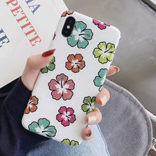 Load image into Gallery viewer, Soft Floral Phone Case For iPhone