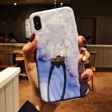 Load image into Gallery viewer, Jewelled Finger Ring Holder Case For iPhone