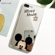 Load image into Gallery viewer, Mickey Minnie Mirror Ring Phone Case For iPhone