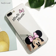 Load image into Gallery viewer, Mickey Minnie Mirror Ring Phone Case For iPhone