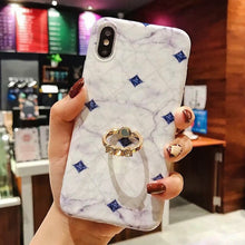 Load image into Gallery viewer, Geometric Silicone Ring Case For iPhone